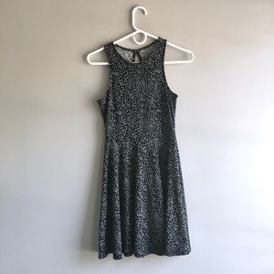Polka Dot Fit and Flare Skater Dress XS